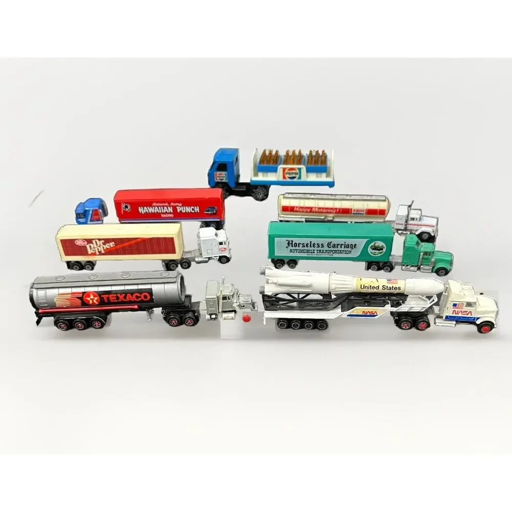 Vintage Semi Truck Mixed Brands Lot Of Metal Die Cast Plastic